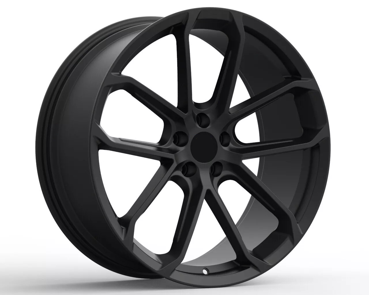 PM 203 - 20 Inch Aftermarket Black Forged 718 GT4 Spyder Wheels Set for Porsche Boxter Cayman