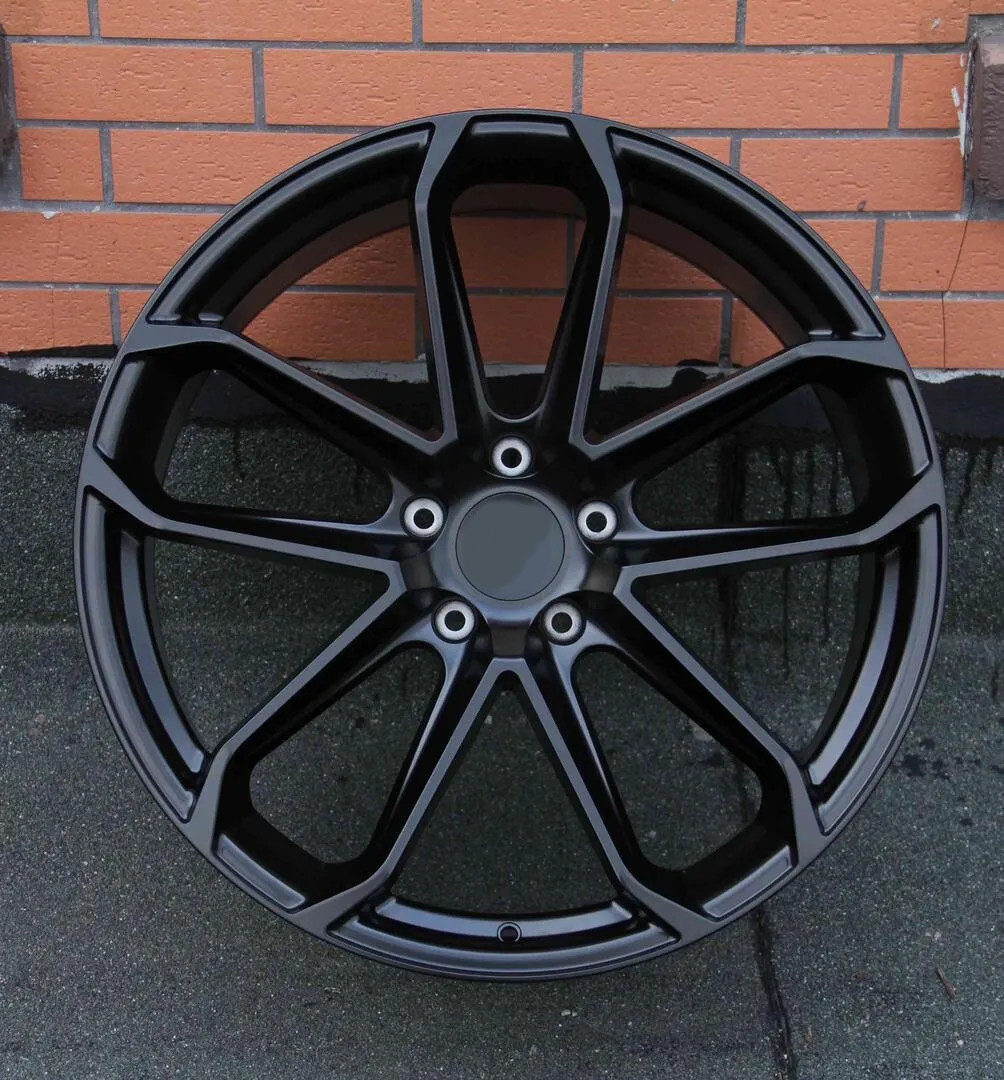 PS 202 - 21x9.5 21x10 Inch Aftermarket Black Forged Coupe Wheels Set for Porsche Macan