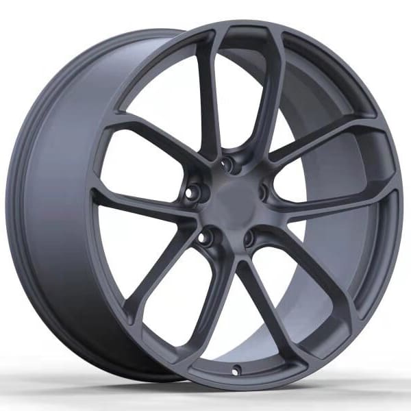 PS 207 - 22 Inch Aftermarket Black Forged Coupe Wheels Graphite Set for Porsche Cayenne