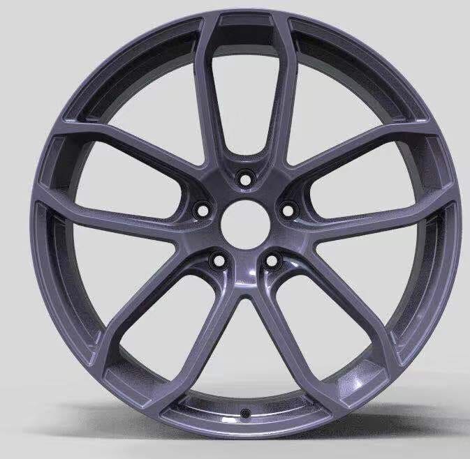 Genie Powered PC 221 - Aftermarket Forged Custom Made Wheels Set Type Porsche Cayenne with Graphite Coating
